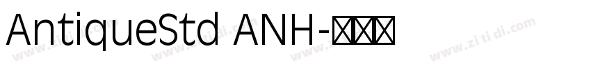 AntiqueStd ANH字体转换